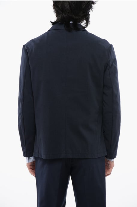 Ungefütterter einreihiger WOE-Blazer in Blau - Image 2