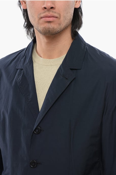 Einreihiger Blazer mit aufgesetzten Taschen in Blau - Image 3