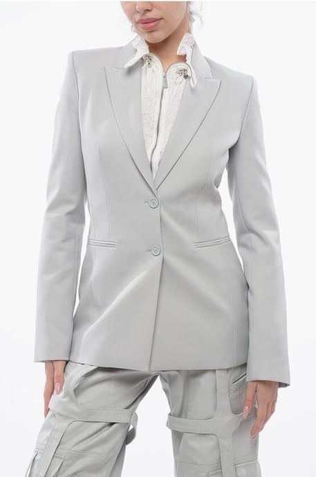 CORPORATE TECH Slim Fit Blazer mit steigendem Revers in Grau - Image 1