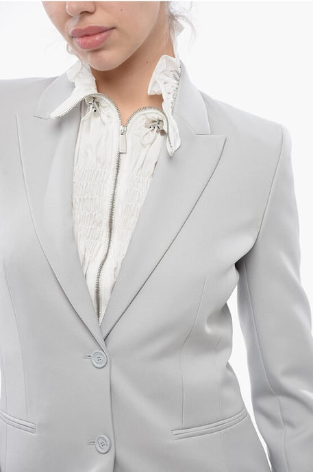 CORPORATE TECH Slim Fit Blazer mit steigendem Revers in Grau - Image 3