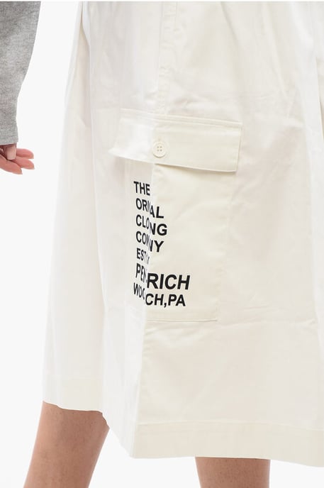PENN-RICH Midirock aus Baumwollmischung mit praktischen Taschen in Weiß - Image 3
