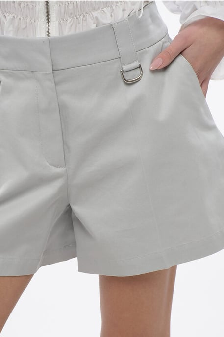 Cargo-Shorts mit hoher Taille in Hellblau - Image 3