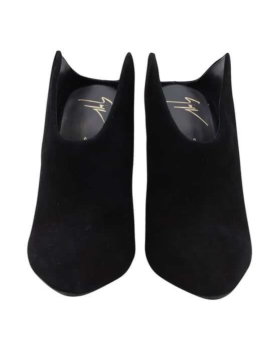 Giuseppe Zanotti Olinda spitze Zehenpantoletten aus schwarzem Wildleder - Image 2