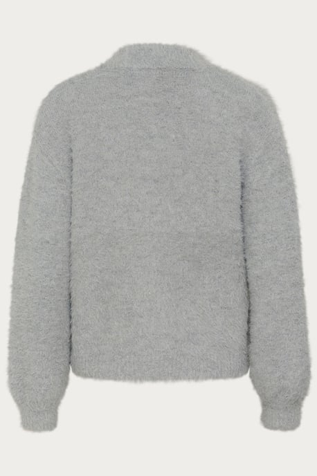 Strickjacke Baggy fit light grey - Image 5