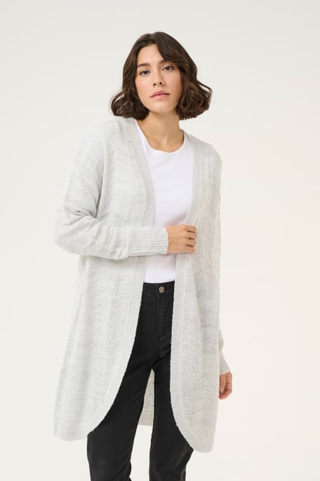 Strickjacke Regular fit light grey - Image 3