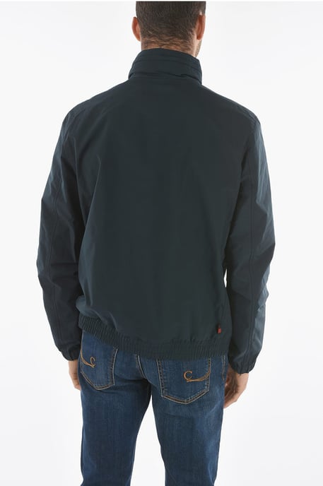 Einfarbige MALLARD-Windjacke mit abnehmbarer Kapuze und Maxi-P in Blau - Image 2