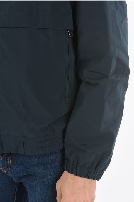 Einfarbige MALLARD-Windjacke mit abnehmbarer Kapuze und Maxi-P in Blau - Image 3