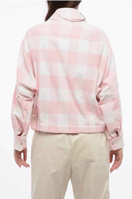 ARCHIVE Buffalo Checked TIMBER SUMMER Overshirt mit Frontal in Bianco, Rosa - Image 2