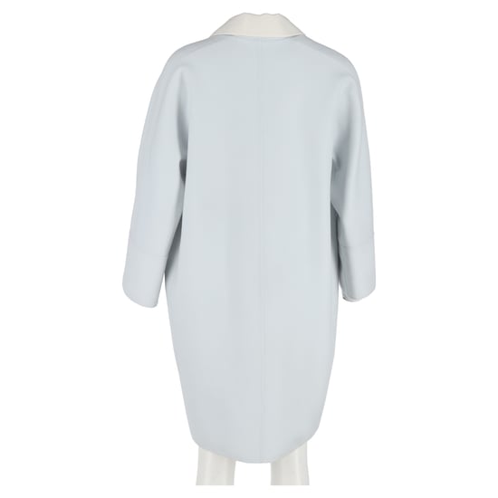 Loro Piana Button-Up-Mantel aus hellblauer Wolle - Image 6