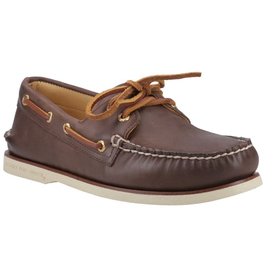 Sperry Authentic Gold Cup Herren Bootsschuhe Aus Braunem Leder - Image 1