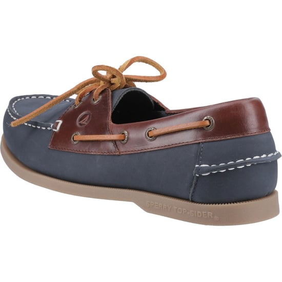 Sperry Tacoma Herren Bootsschuhe Aus Leder In Marineblau/Braun - Image 2
