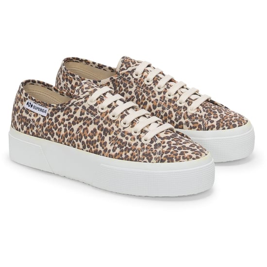 Superga 2740 Leopard Print Canvas Damen Leopard Sneaker - Image 1
