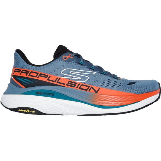 Skechers Performance Max Cushioning Propulsion Herren Textil Sneaker In Schieferfarben - Image 5