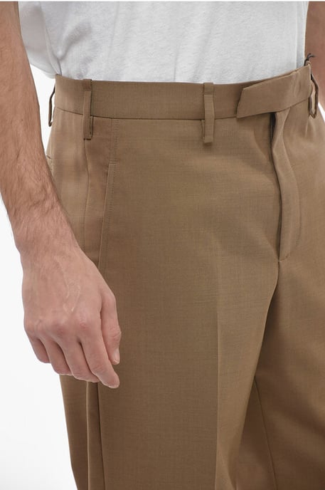 Slim Fit JAMIE Chinohose mit Knöchelreißverschlüssen in Braun - Image 3