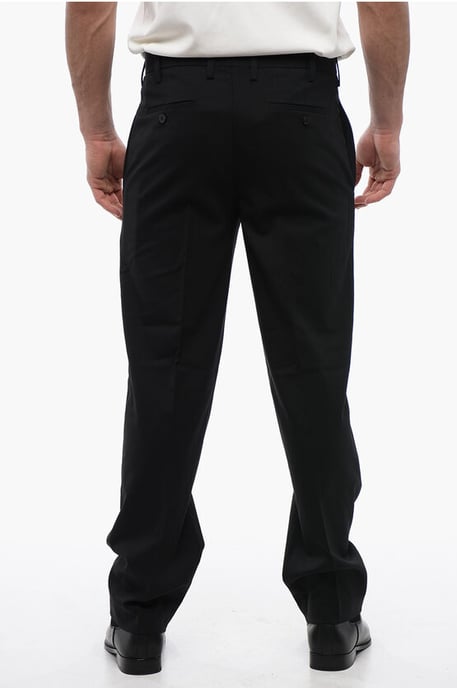 Slim Fit Chinos aus Wollmischung TAPE in Schwarz - Image 2