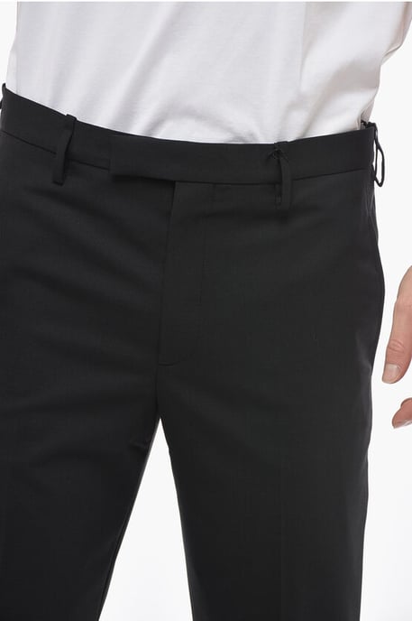 Slim Fit JAMIE Chinohose mit Knöchelreißverschlüssen in Schwarz - Image 3