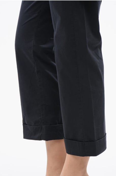 Cropped-Fit-Chinos aus Stretch-Baumwolle in Blau - Image 3
