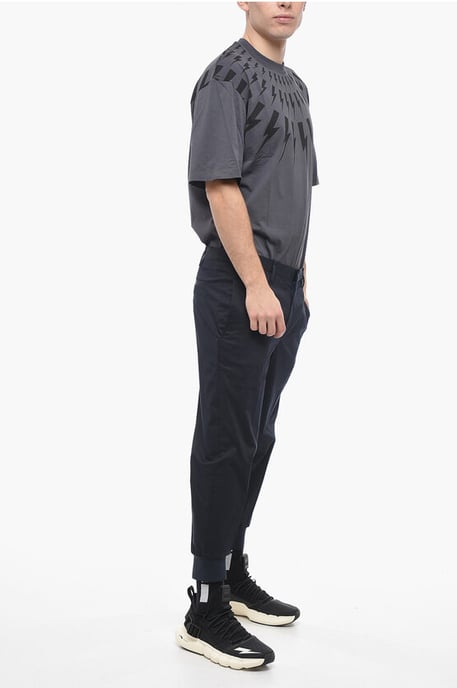 Low-Rise Slim Fit JACK Hose mit Bündchen in Blau - Image 4
