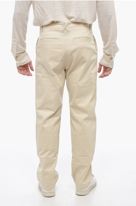 Baumwoll-Chinos von CROSS in Beige - Image 3