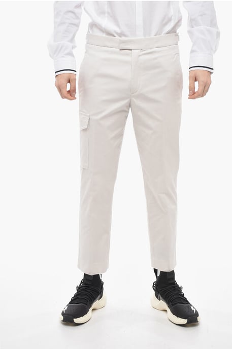 Neil Barrett Skinny-Fit Cargohose aus Baumwolle - Weiß - Image 1