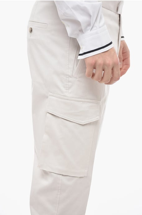 Neil Barrett Skinny-Fit Cargohose aus Baumwolle - Weiß - Image 3