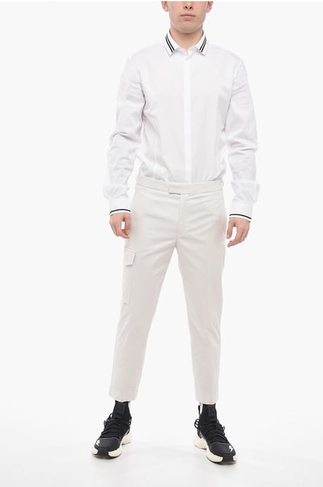 Neil Barrett Skinny-Fit Cargohose aus Baumwolle - Weiß - Image 4