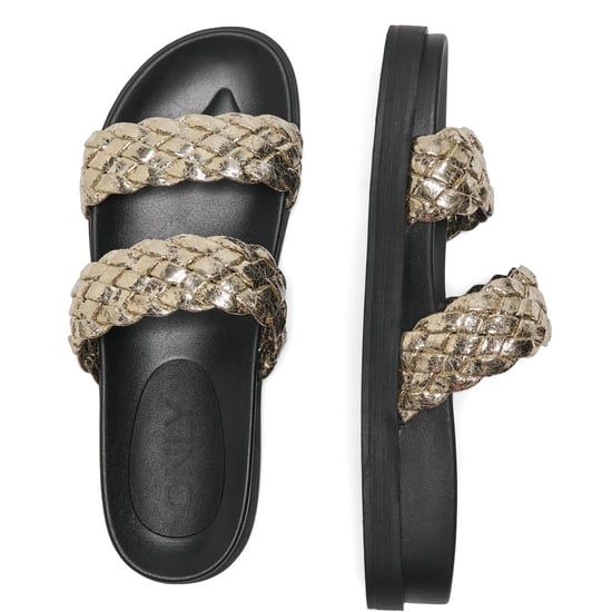 ONLY MINNIE 16 Polyurethan Damen Gold Sandalen - Image 3