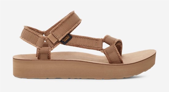 Teva Midform Universal Canvas Damen Sandalen In Beige - Image 2