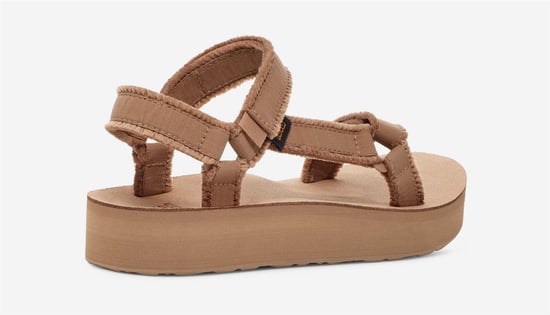 Teva Midform Universal Canvas Damen Sandalen In Beige - Image 3