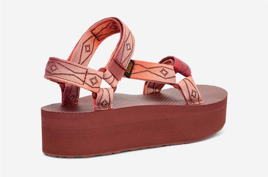 Teva Flatform Universal Damen Rote Sandalen - Image 3
