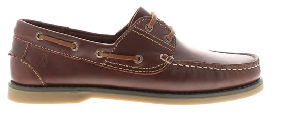 Hush Puppies Herren Bootsschuhe Wilson Bootsschuh Leder Schnürschuh braun - Image 2
