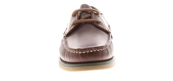 Hush Puppies Herren Bootsschuhe Wilson Bootsschuh Leder Schnürschuh braun - Image 3