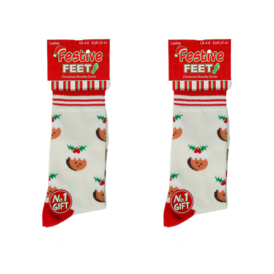 Damen Festliche Füße Weihnachts-Kniestrümpfe - Image 2
