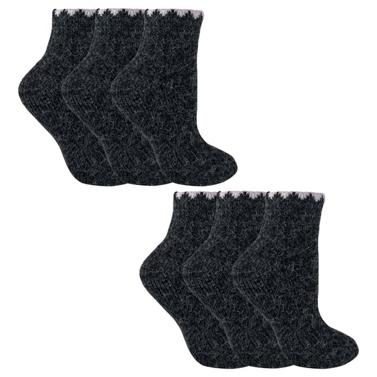 6 Paar Damen Kurze Alpakawollfeuchtigkeitstransport Socken - Image 1
