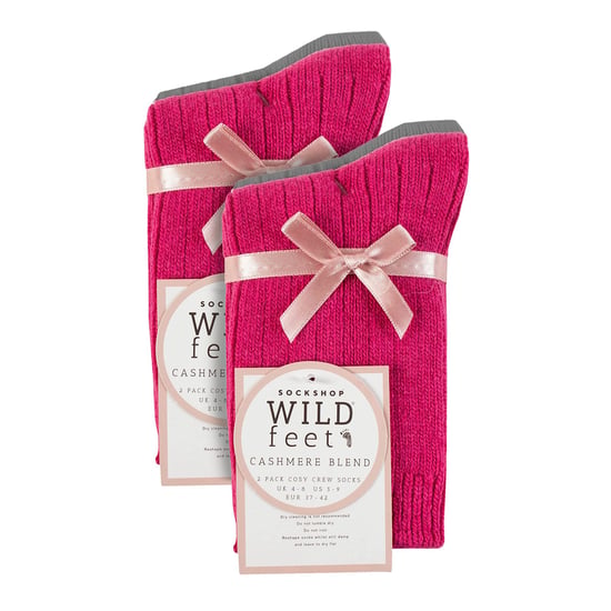 4er-Pack Damen Kaschmir-Stiefelsocken | Atmungsaktive kuschelige Rippstrick-Schlafsocken - Image 2