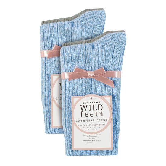 4er-Pack Damen Kaschmir-Stiefelsocken | Atmungsaktive gemütliche gerippte Wollschlafsocken - Image 2