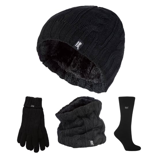 Damen Thermo Winter Set - Mütze, Handschuhe, Halswärmer & Twisted Socken - Image 1