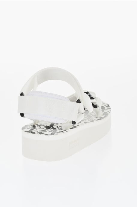 SUICOKE Weiße Stoffsandalen mit Logo - Image 2