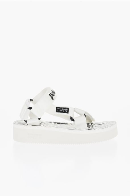 SUICOKE Weiße Stoffsandalen mit Logo - Image 3