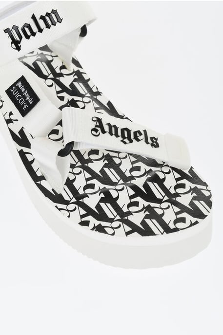 SUICOKE Weiße Stoffsandalen mit Logo - Image 4