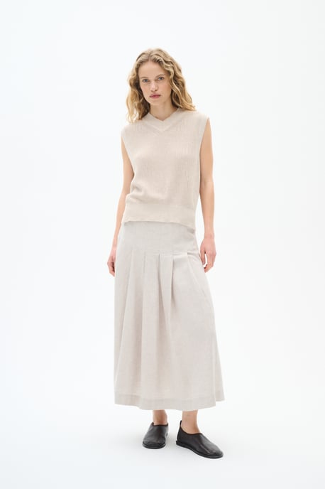 Strickjacke Gerade Passform beige - Image 2