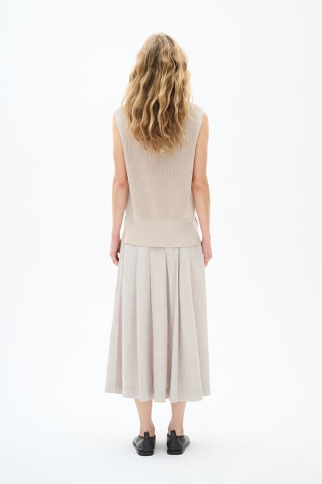 Strickjacke Gerade Passform beige - Image 3