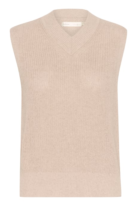 Strickjacke Gerade Passform beige - Image 5