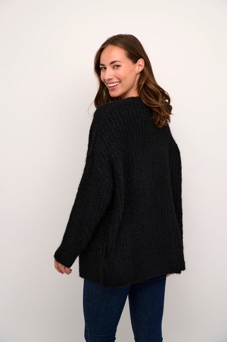 Strickjacke Oversize fit black - Image 3