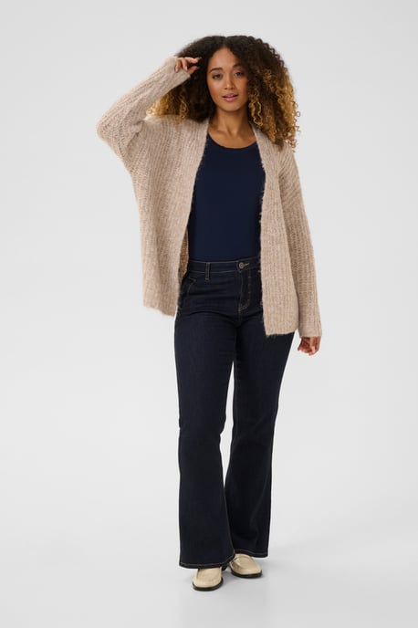 Strickjacke im Oversize-Schnitt beige - Image 2