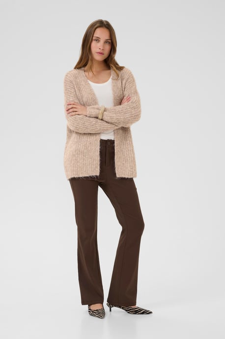 Strickjacke im Oversize-Schnitt beige - Image 3