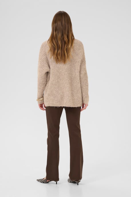 Strickjacke im Oversize-Schnitt beige - Image 5