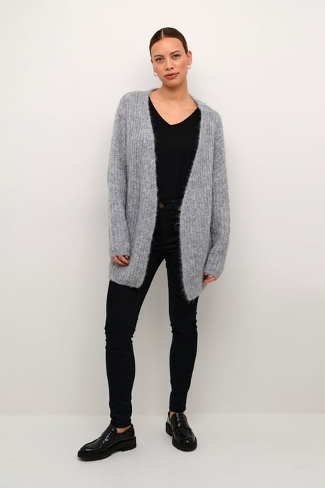 Strickjacke Oversize fit light grey - Image 1