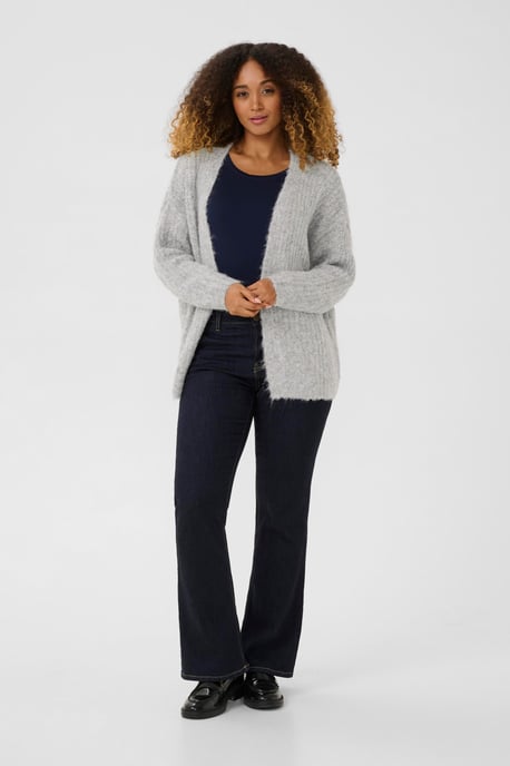 Strickjacke Oversize fit light grey - Image 2