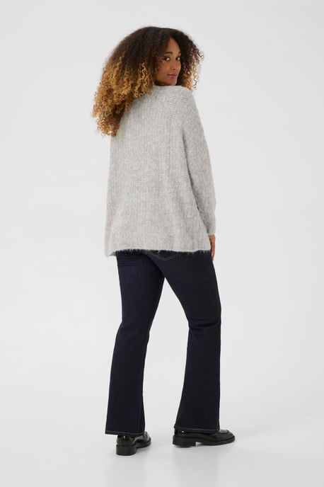 Strickjacke Oversize fit light grey - Image 3